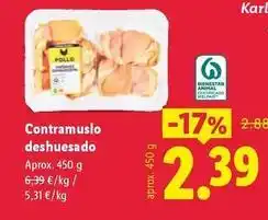 Lidl Contramuslos deshuesado oferta