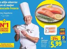 Lidl 2 porciones de salmon oferta