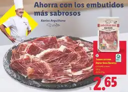 Lidl Jamón serrano duroc gras reserva oferta
