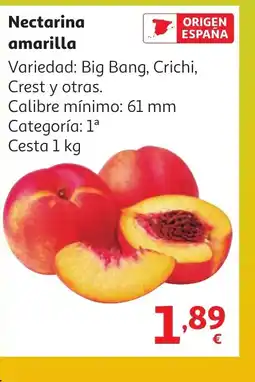 Alcampo Nectarina amarilla oferta