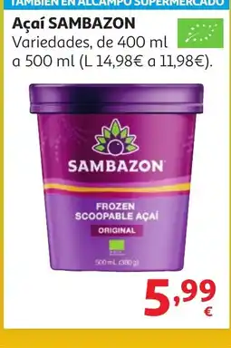 Alcampo SAMBAZON Açaí oferta