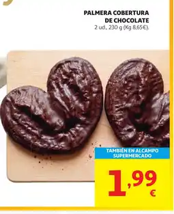 Alcampo Palmera cobertura de chocolate oferta