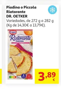 Alcampo DR. OETKER Piadina o Piccola Riatorante oferta