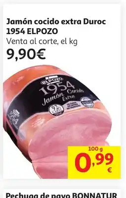 Alcampo ELPOZO 1954 Jamón cocido extra Duroc oferta