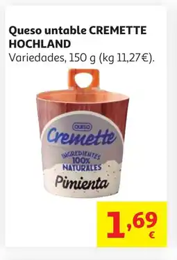 Alcampo HOCHLAND Queso untable oferta