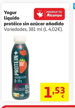 Alcampo Yogur Líquido protéico sin azúcar añadido oferta
