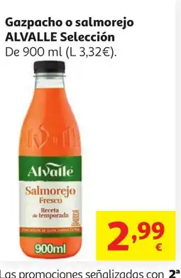 Alcampo ALVALLE Gazpacho o salmorejo Selección oferta