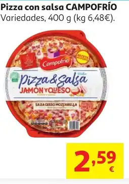 Alcampo CAMPOFRIO Pizza con salsa oferta