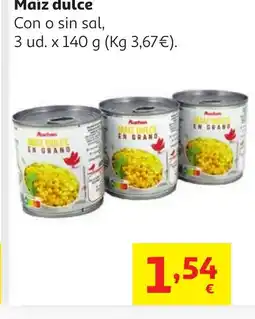 Alcampo Maíz dulce oferta