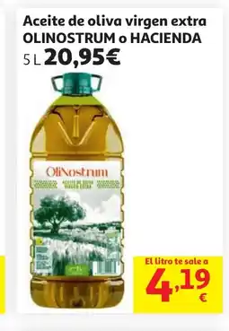 Alcampo OLINOSTRUM O HACIENDA Aceite de oliva virgen extra oferta