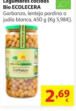 Alcampo ECOLECERA Legumbres cocidas Bio oferta