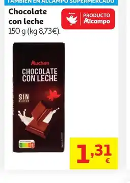 Alcampo Chocolate con leche oferta