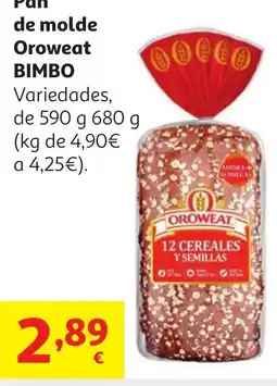 Alcampo BIMBO Pan de molde Oroweat oferta