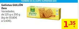 Alcampo GULLÓN Galletas Zero oferta