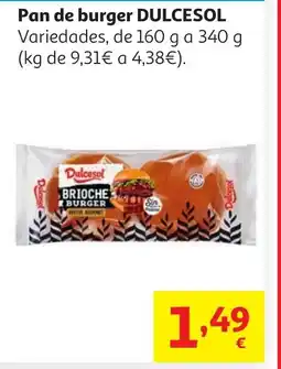 Alcampo DULCESOL Pan de burger oferta