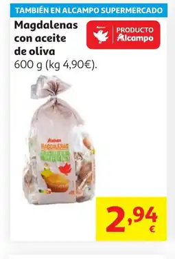 Alcampo Magdalenas con aceite de oliva oferta