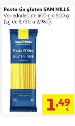 Alcampo SAM MILLS Pasta sin gluten oferta