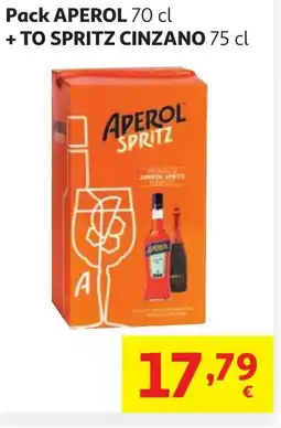 Alcampo APEROL + TO SPRITZ CINZANO Pack oferta