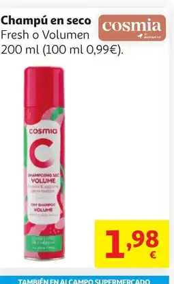 Alcampo COSMIA Champú en seco oferta