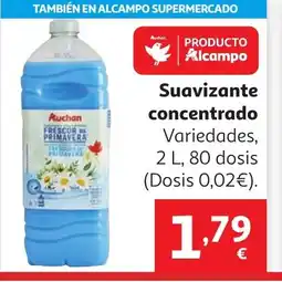 Alcampo Suavizante concentrado oferta