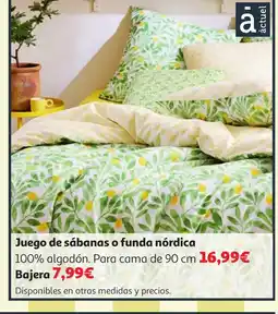 Alcampo Juego de sábanas o funda nórdica oferta