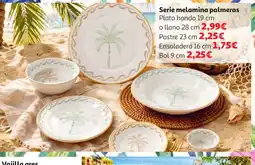 Alcampo Serie melamina palmeras oferta