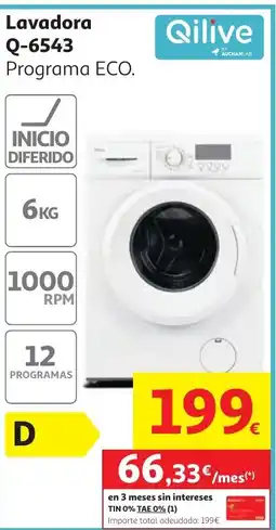 Alcampo QILIVE Lavadora Q-6543 oferta