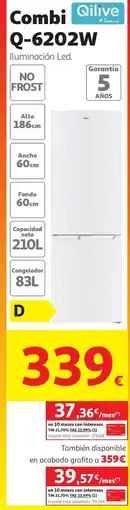 Alcampo QILIVE Combi Q-6202W oferta