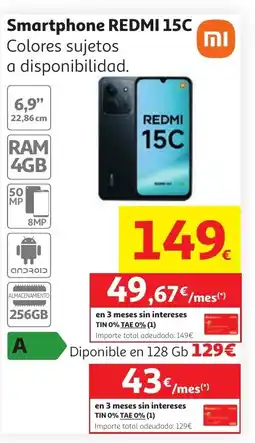 Alcampo REDMI 15C Smartphone oferta