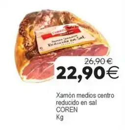 Plenus Supermercados COREN Xamón medios centro reducido en sal oferta