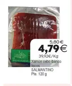 Plenus Supermercados SALMANTINO Xamón cebo ibérico oferta