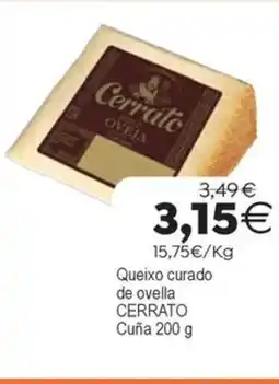 Plenus Supermercados CERRATO Queixo curado de ovella oferta