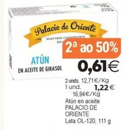 Plenus Supermercados PALACIO DE ORIENTE Atún en aceite oferta
