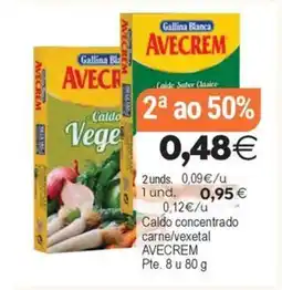 Plenus Supermercados AVECREM Caldo concentrado carne/vexetal oferta