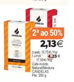 Plenus Supermercados CANDELAS Café moído Natural/Mestura oferta