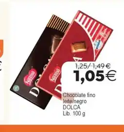 Plenus Supermercados DOLCA Chocolate fino leite/negro oferta
