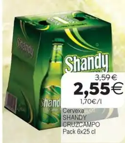 Plenus Supermercados SHANDY CRUZCAMPO Cervexa oferta