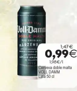 Plenus Supermercados VOLL DAMM Cervexa doble malta oferta