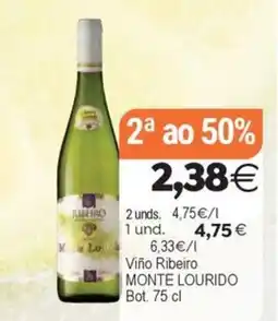 Plenus Supermercados MONTE LOURIDO Viño Ribeiro oferta
