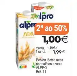 Plenus Supermercados ALPRO Bebida láctea avea normal/sen azucre oferta