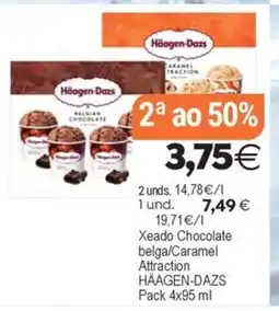 Plenus Supermercados HÄAGEN-DAZS Xeado Chocolate belga/Caramel Attraction oferta