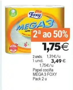 Plenus Supermercados FOXY MEGA 3 Papel cociña oferta