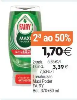 Plenus Supermercados FAIRY Lavalouzas Maxi Poder oferta