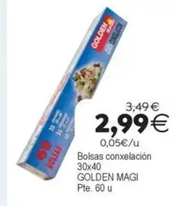 Plenus Supermercados GOLDEN MAGI Bolsas conxelación 30x40 oferta