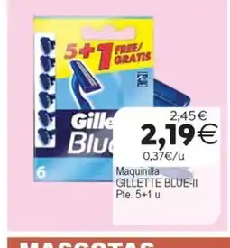 Plenus Supermercados GILLETTE BLUE-II Maquinilla oferta