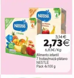 Plenus Supermercados NESTLÉ Alimento infantil 7 froitas/mazá-plátano oferta