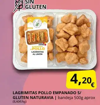 NATURAVIA Lagrimitas pollo empanado s/ gluten