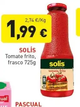 Hiperber SOLÍS Tomate frito, frasco oferta