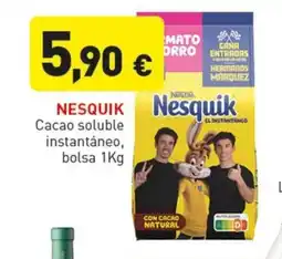 Hiperber NESQUIK Cacao soluble instantáneo, bolsa oferta