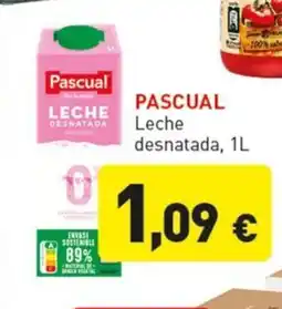 Hiperber PASCUAL Leche desnatada oferta